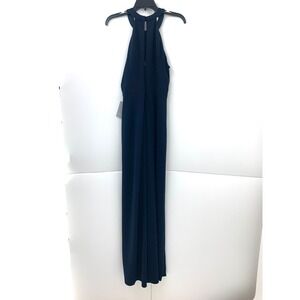 Dressy Collection By Vivian Diamond Gala Evening wear Jumpsuit Navy Medium